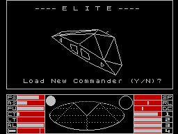 Elite - welcome screen Elite - welcome screen
