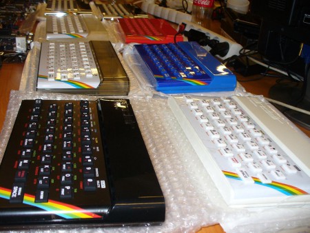 New ZX Spectrum color cases and keyboards New ZX Spectrum color cases and keyboards