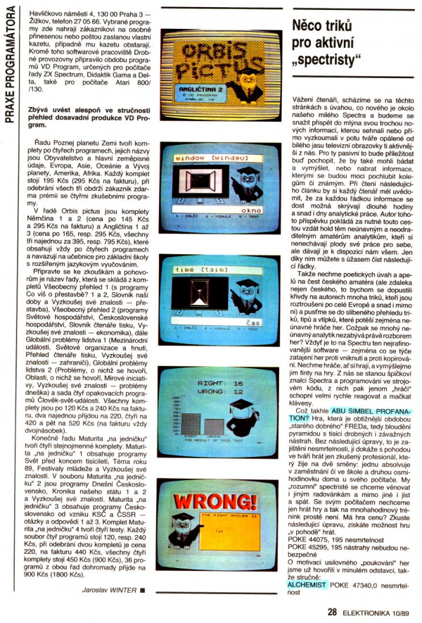 Tipy a triky pro ZXS 1 Tipy a triky pro ZXS 1