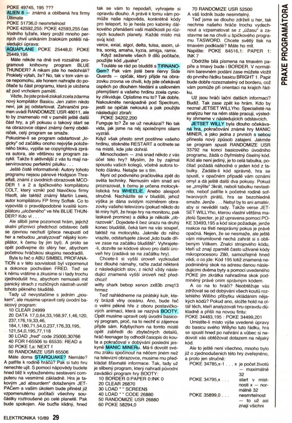 Tipy a triky pro ZXS 2 Tipy a triky pro ZXS 2