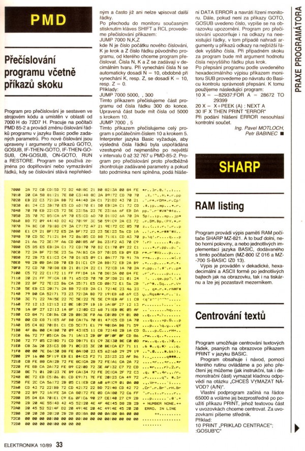 Programy PMD 85 a Sharp Programy PMD 85 a Sharp