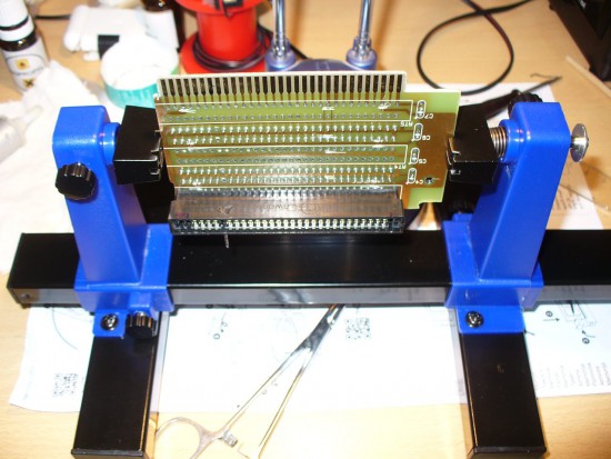 PCB holder for piercing of the ISA socket PCB holder for piercing of the ISA socket