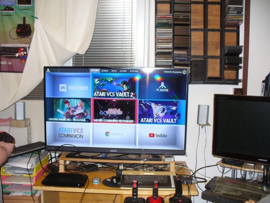 Atari VCS menu Atari VCS menu