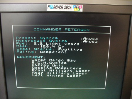 Saved Elite game from 1993 Saved Elite game from 1993