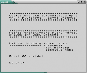 Tátův operační plán výroby... Tátův operační plán výroby...